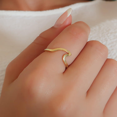 Gold Wave Ring